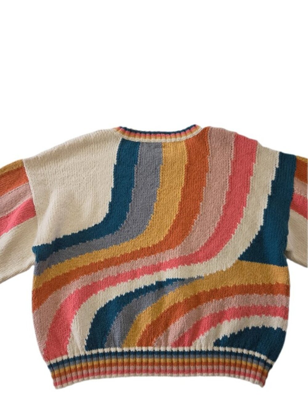 Mother The Itsy Crop Jumper Sweater Cotton Hypnotize Me Multicolor L - Picture 9 of 14